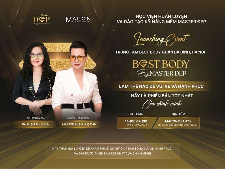 RA MẮT TRUNG TÂM BEST BODY TẠI QUẬN BA ĐÌNH, HÀ NỘI - Nơi biến ước mơ thành hiện thực